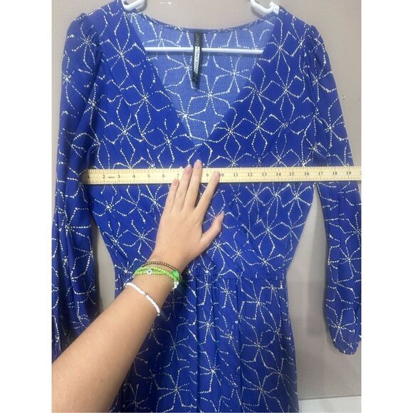 Plenty by Tracy Reese Anthropologie Aleah Faux Wrap Long Sleeve Flowy Dress S - Picture 8 of 12